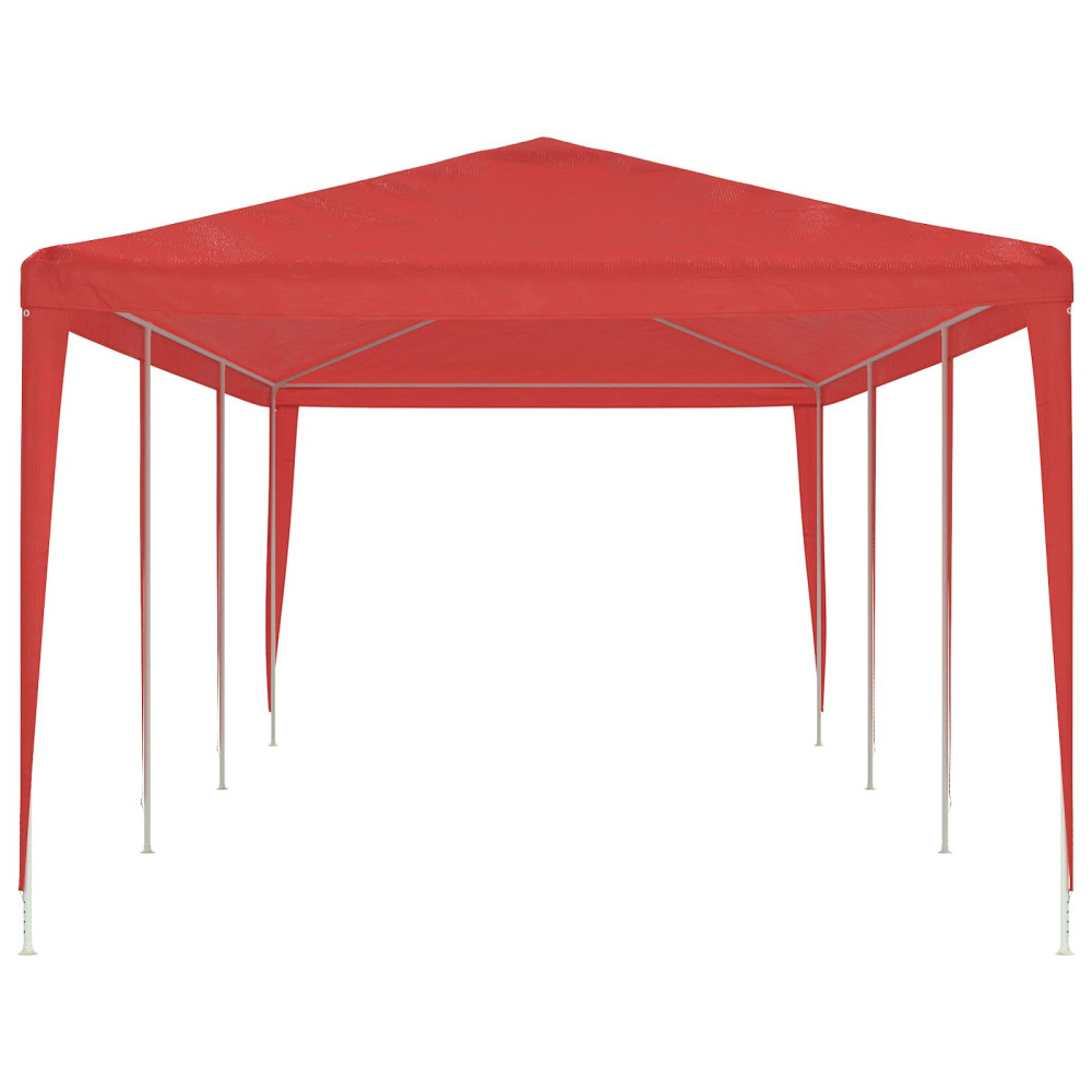 Produktbild för Partytält Röd 900 x 300 x 255 cm PE och stål