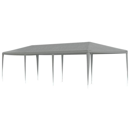 vidaXL Partytält Ljusgrå 900 x 300 x 255 cm PE och stål
