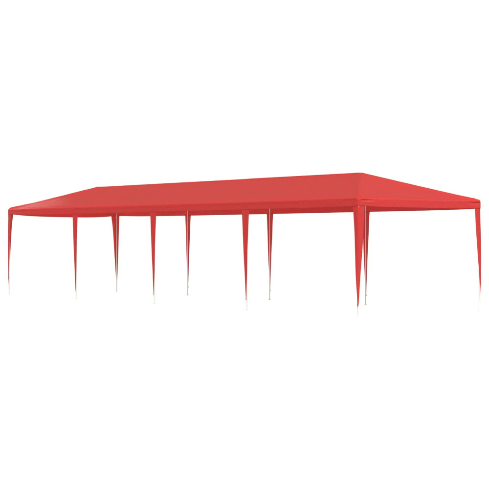 Produktbild för Partytält Röd 1200 x 300 x 255 cm PE och stål