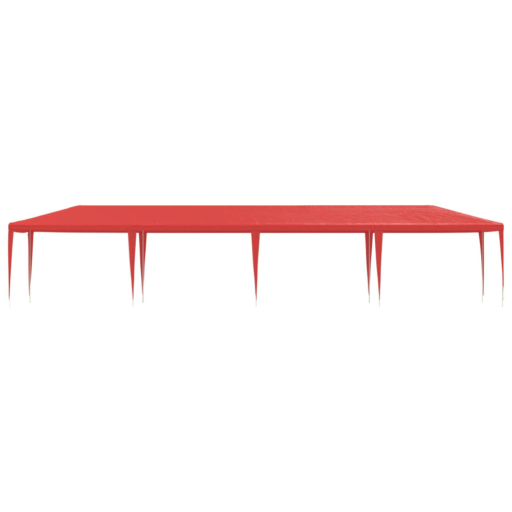 Produktbild för Partytält Röd 1200 x 300 x 255 cm PE och stål