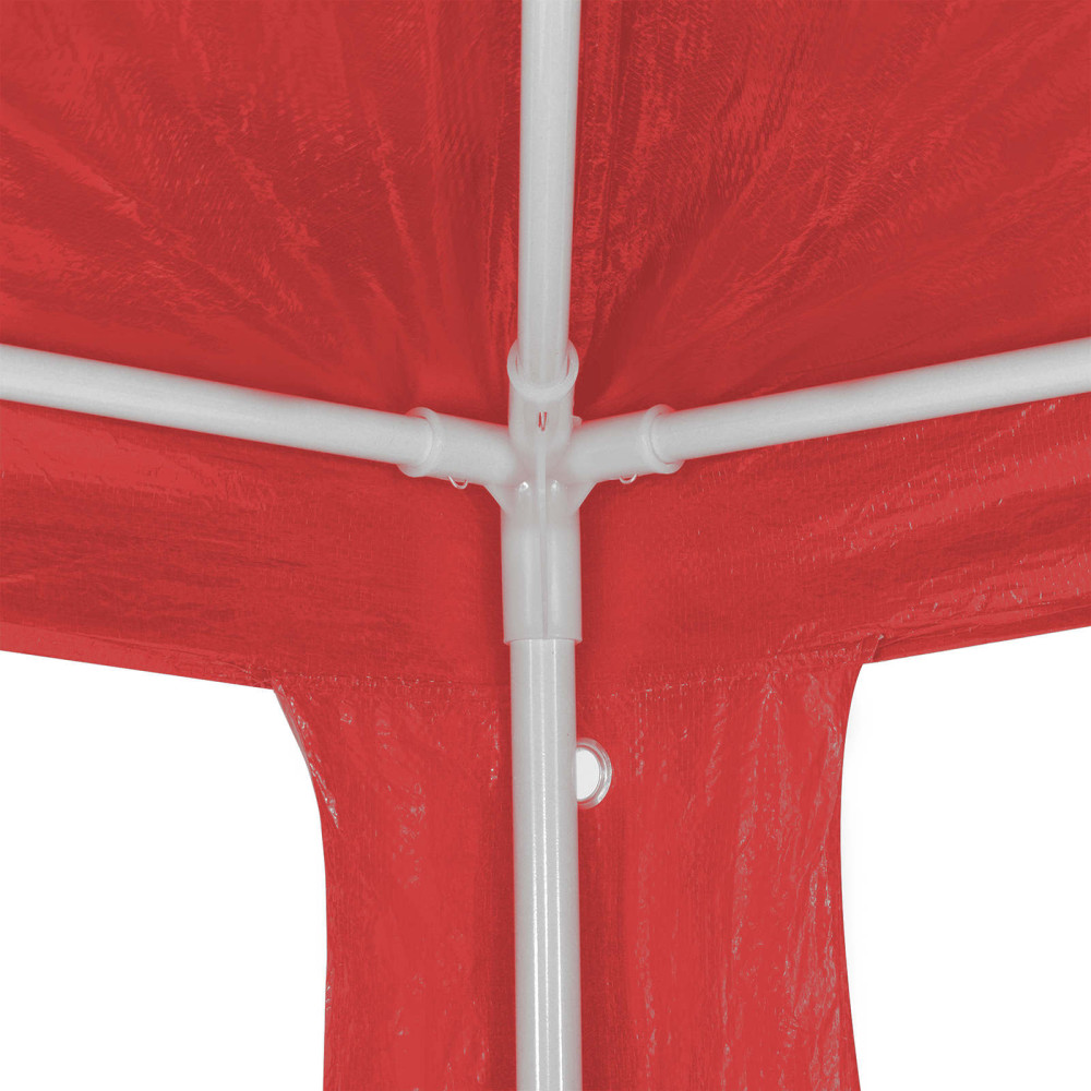Produktbild för Partytält Röd 1200 x 300 x 255 cm PE och stål