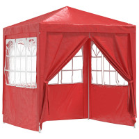 Produktbild för Partytält Röd 200 x 200 x 240 cm PE och stål