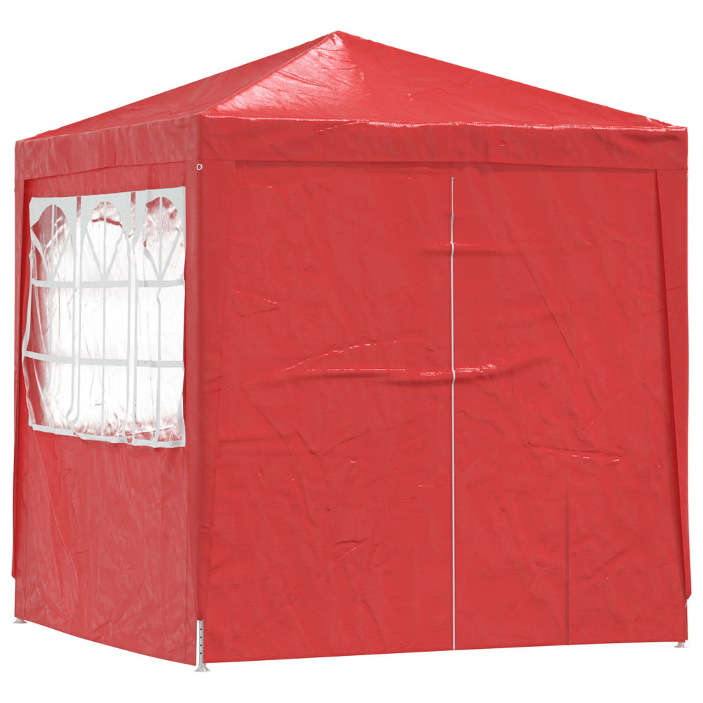 Produktbild för Partytält Röd 200 x 200 x 240 cm PE och stål