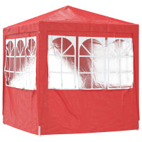Produktbild för Partytält Röd 200 x 200 x 240 cm PE och stål