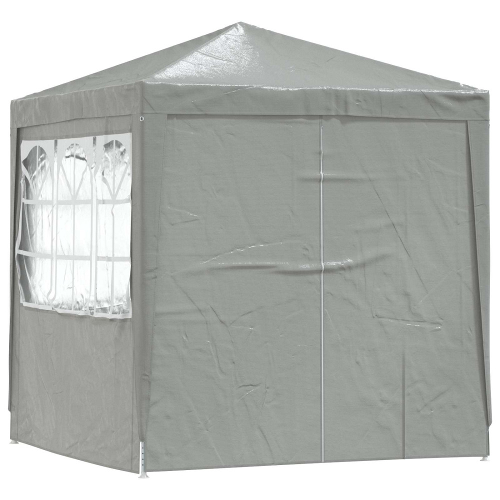 Produktbild för Partytält Ljusgrå 200 x 200 x 240 cm PE och stål