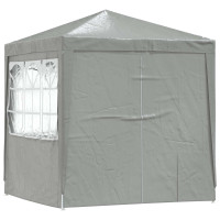 Produktbild för Partytält Ljusgrå 200 x 200 x 240 cm PE och stål