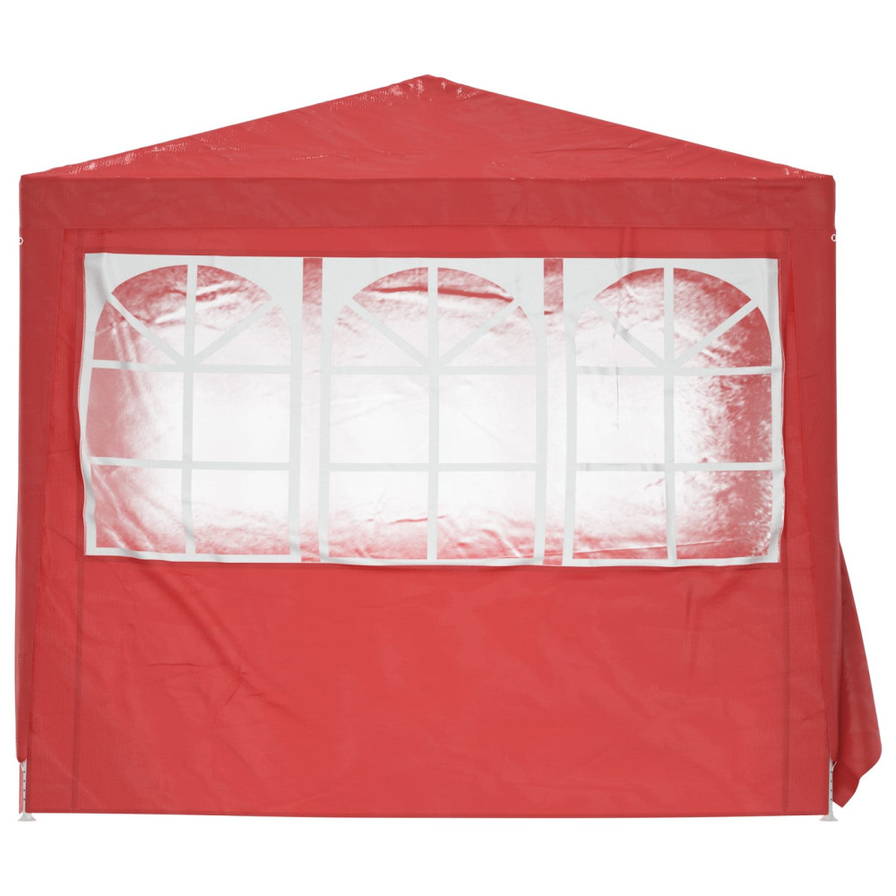 Produktbild för Partytält Röd 250 x 250 x 240 cm PE och stål