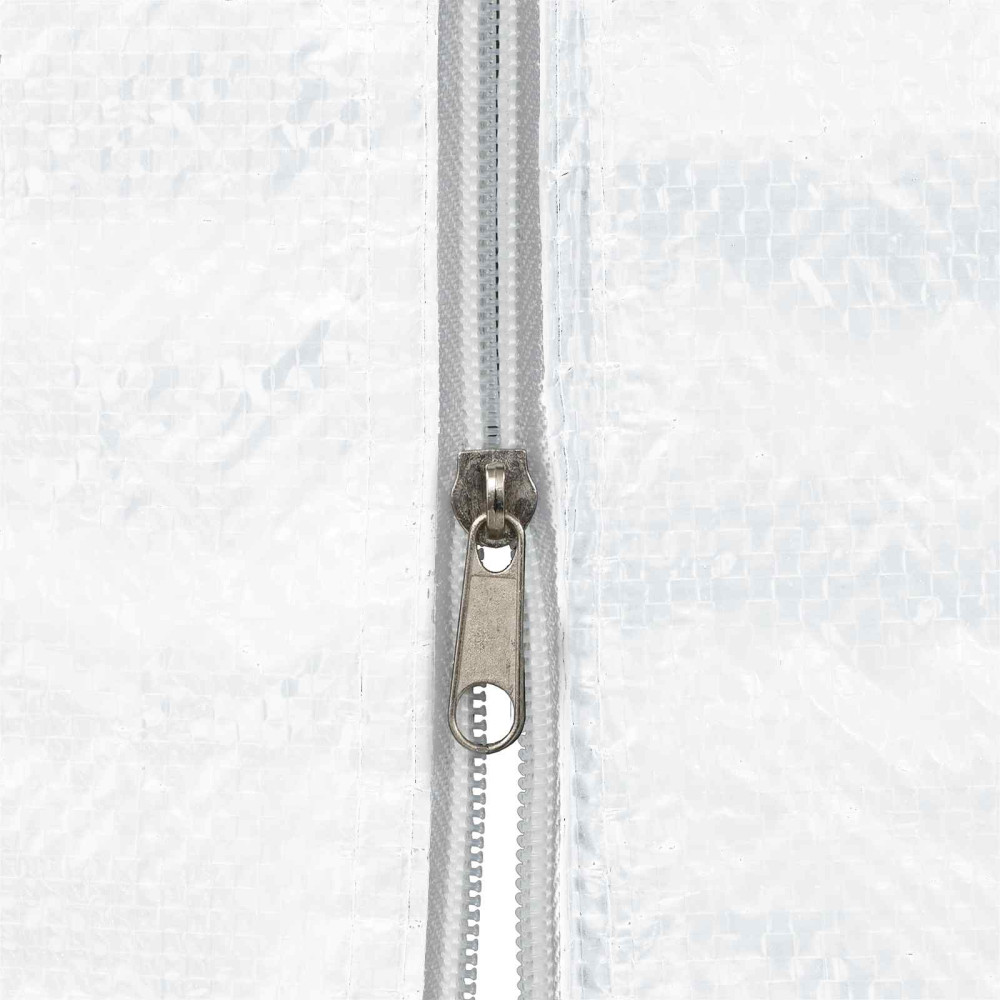 Produktbild för Partytältvägg 2 pcs Vit 200 x 195 cm PE och stål