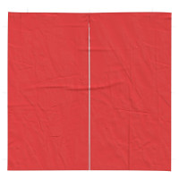 Produktbild för Partytältvägg 2 pcs Röd 200 x 195 cm PE och stål