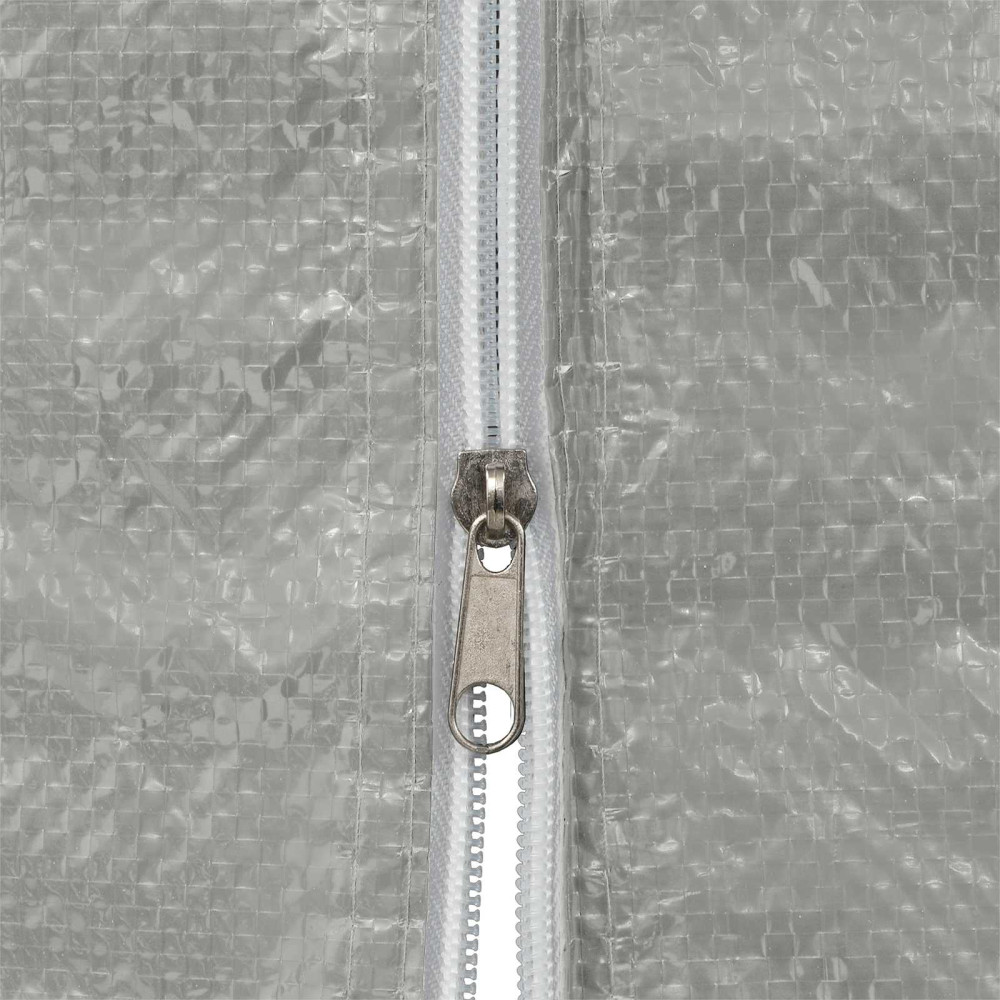 Produktbild för Partytältvägg 2 pcs Ljusgrå 200 x 195 cm PE och stål