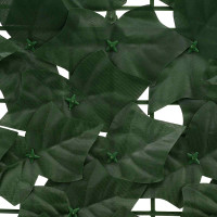 Produktbild för Balkongskärm med löv Mörkgrön 600 x 150 cm Polyeten och tyg