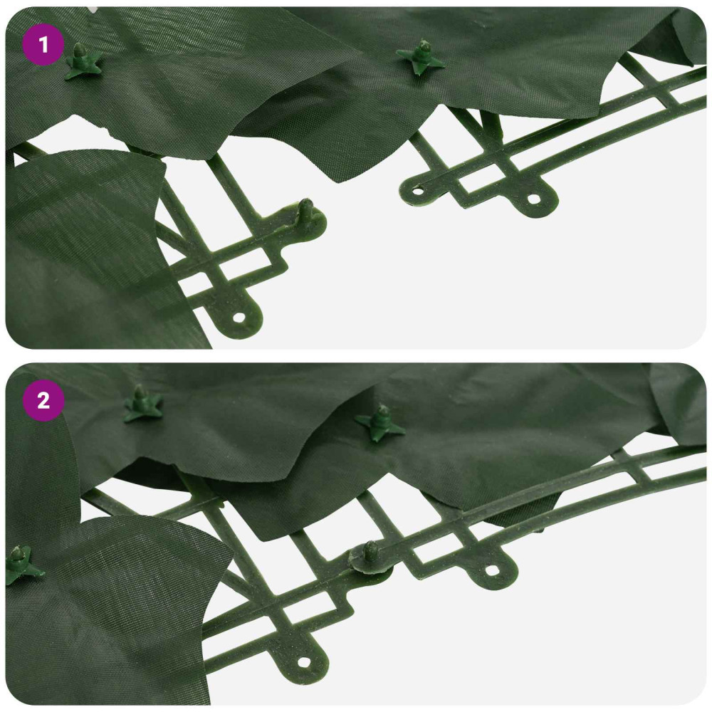 Produktbild för Balkongskärm med löv Mörkgrön 600 x 150 cm Polyeten och tyg