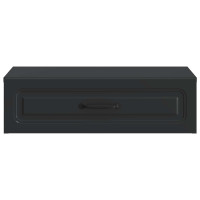 Produktbild för Väggmonterad sidobord Svart 59 x 34,5 x 17 cm Konstruerat trä