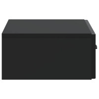 Produktbild för Väggmonterad sidobord Svart 59 x 34,5 x 17 cm Konstruerat trä