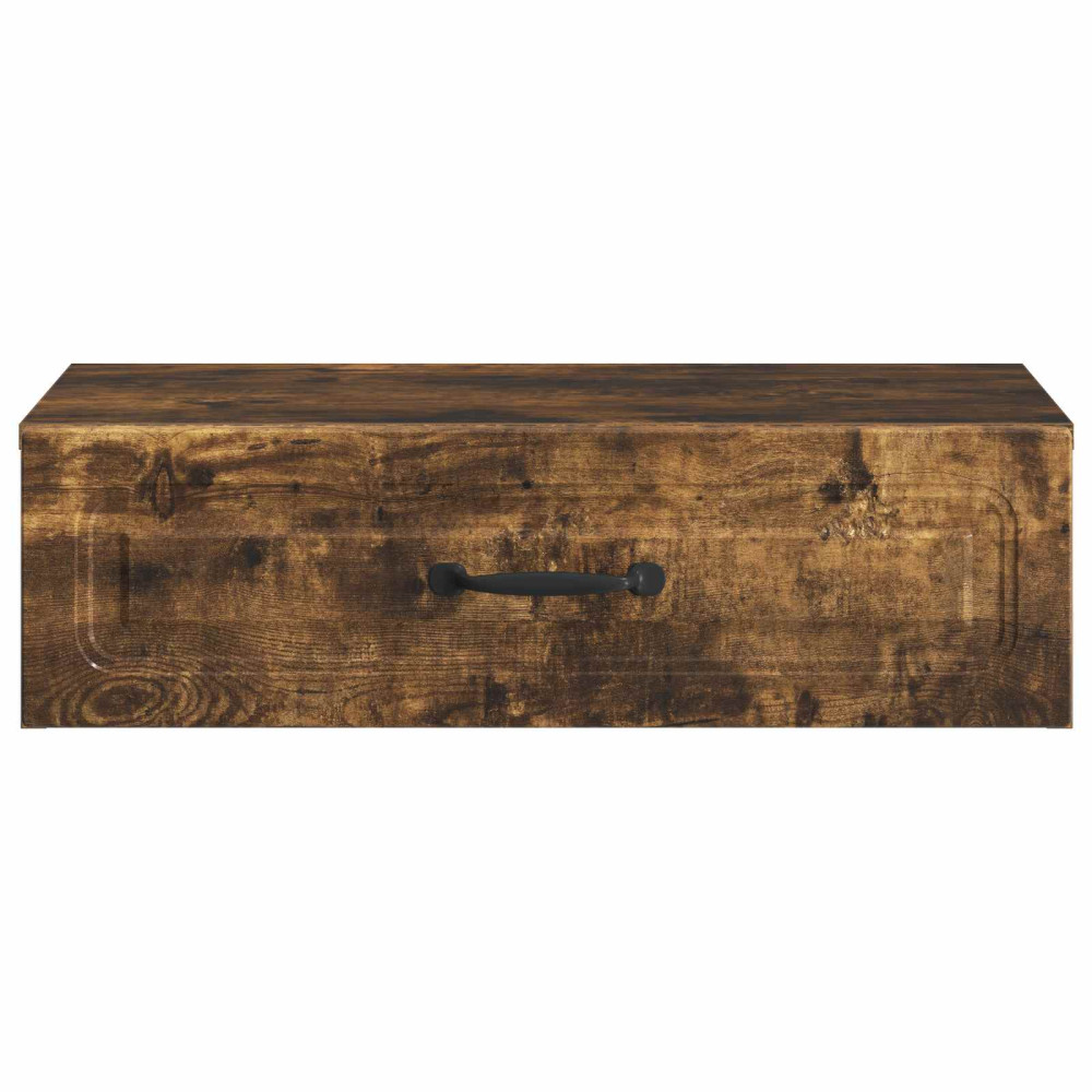 Produktbild för Väggmonterad sidobord Rökt ek 59 x 34,5 x 17 cm Konstruerat trä