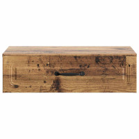 Produktbild för Väggmonterad sidobord Gammalt trä 59 x 34,5 x 17 cm