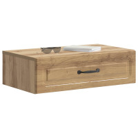 Produktbild för Väggmonterad sidobord Artisan-ek 59 x 34,5 x 17 cm