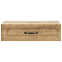 Produktbild för Väggmonterad sidobord Artisan-ek 59 x 34,5 x 17 cm