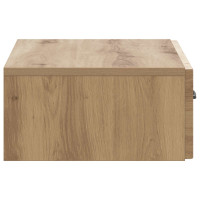 Produktbild för Väggmonterad sidobord Artisan-ek 59 x 34,5 x 17 cm