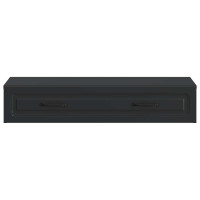 Produktbild för Väggmonterad sidobord Svart 87,5 x 34,5 x 17 cm Konstruerat trä