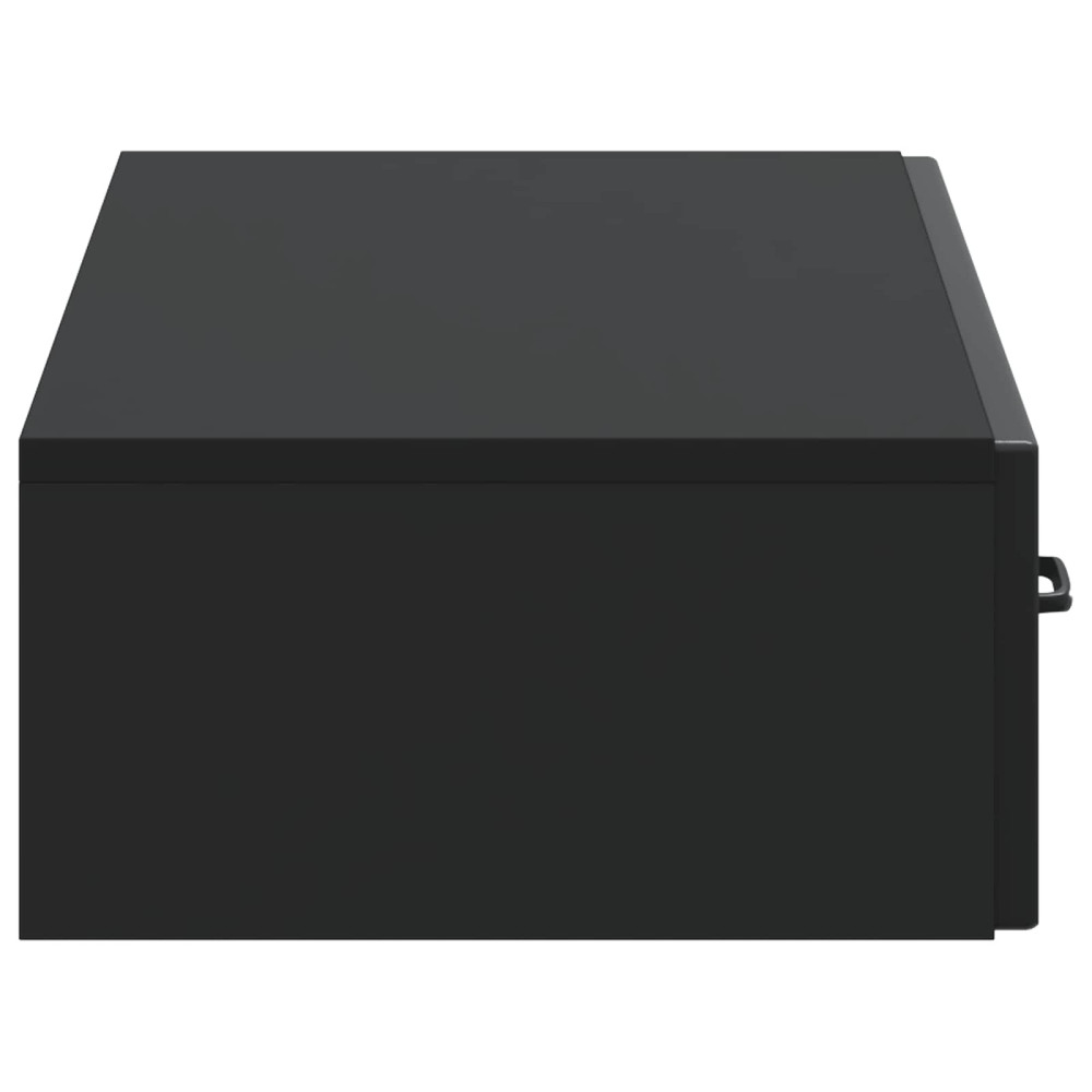 Produktbild för Väggmonterad sidobord Svart 87,5 x 34,5 x 17 cm Konstruerat trä