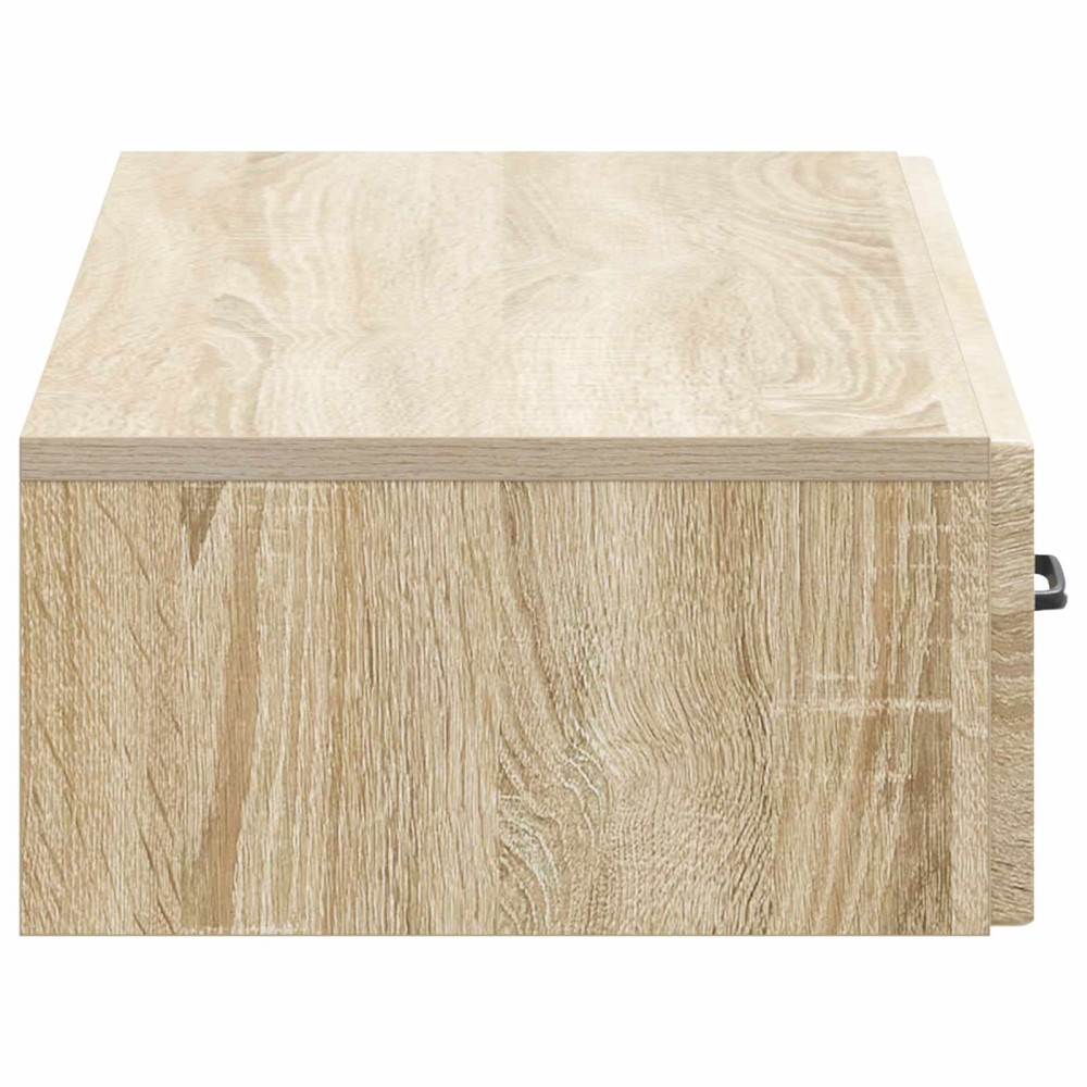 Produktbild för Väggmonterad sidobord Sonoma-ek 87,5 x 34,5 x 17 cm