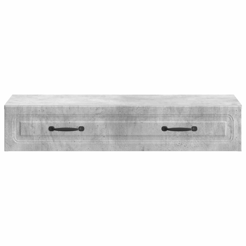 Produktbild för Väggmonterad sidobord Betonggrå 87,5 x 34,5 x 17 cm