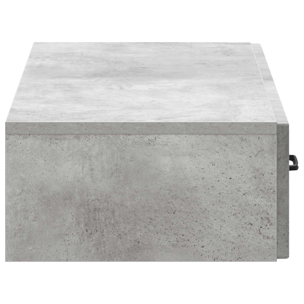Produktbild för Väggmonterad sidobord Betonggrå 87,5 x 34,5 x 17 cm