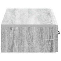 Produktbild för Väggmonterad sidobord Grå sonoma-ek 87,5 x 34,5 x 17 cm
