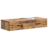 Produktbild för Väggmonterad sidobord Gammalt trä 87,5 x 34,5 x 17 cm
