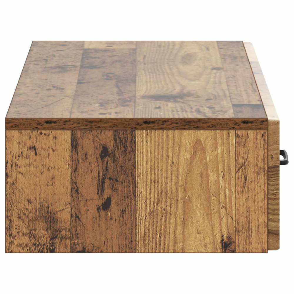 Produktbild för Väggmonterad sidobord Gammalt trä 87,5 x 34,5 x 17 cm