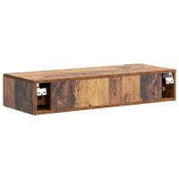 Produktbild för Väggmonterad sidobord Gammalt trä 87,5 x 34,5 x 17 cm
