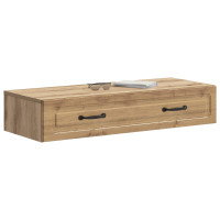 Produktbild för Väggmonterad sidobord Artisan-ek 87,5 x 34,5 x 17 cm