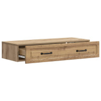 Produktbild för Väggmonterad sidobord Artisan-ek 87,5 x 34,5 x 17 cm