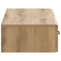 Produktbild för Väggmonterad sidobord Artisan-ek 87,5 x 34,5 x 17 cm