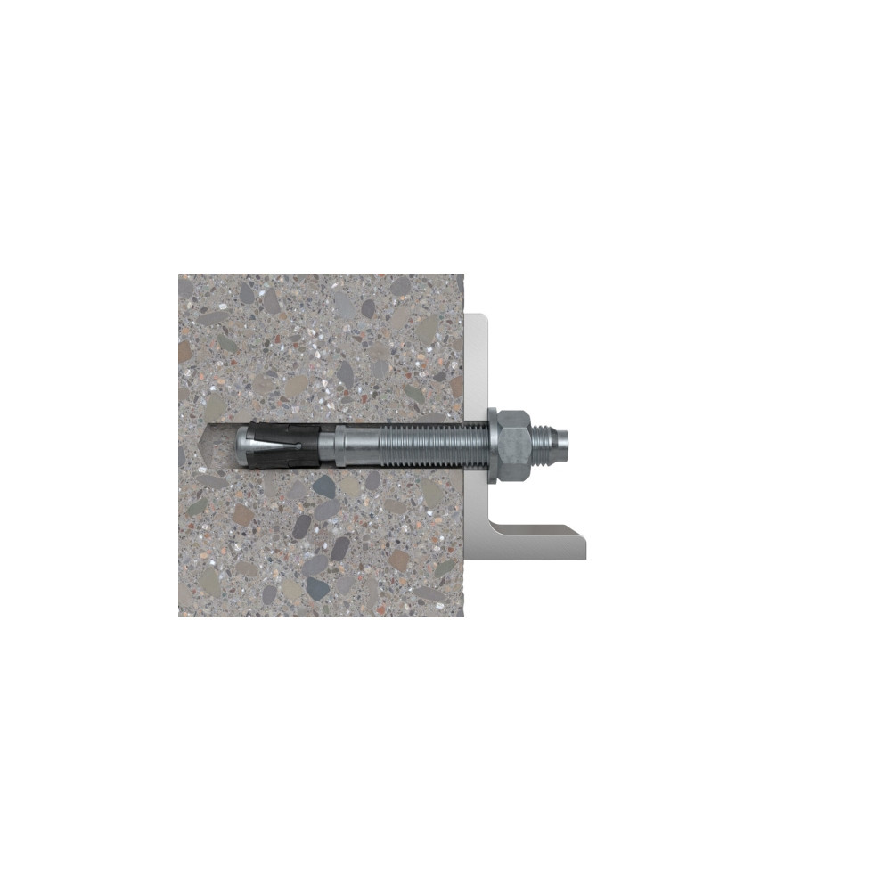 Produktbild för Fischer 564573, Tegel, Betong, Förzinkat stål, M6, 6 mm, 75...