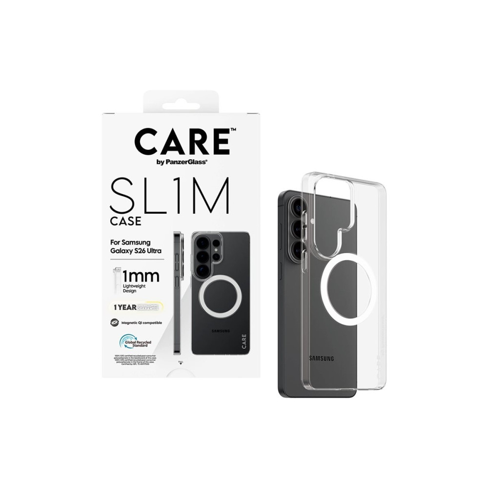 Produktbild för CARE by PanzerGlass SL1M - baksidesskydd för mobiltelefon