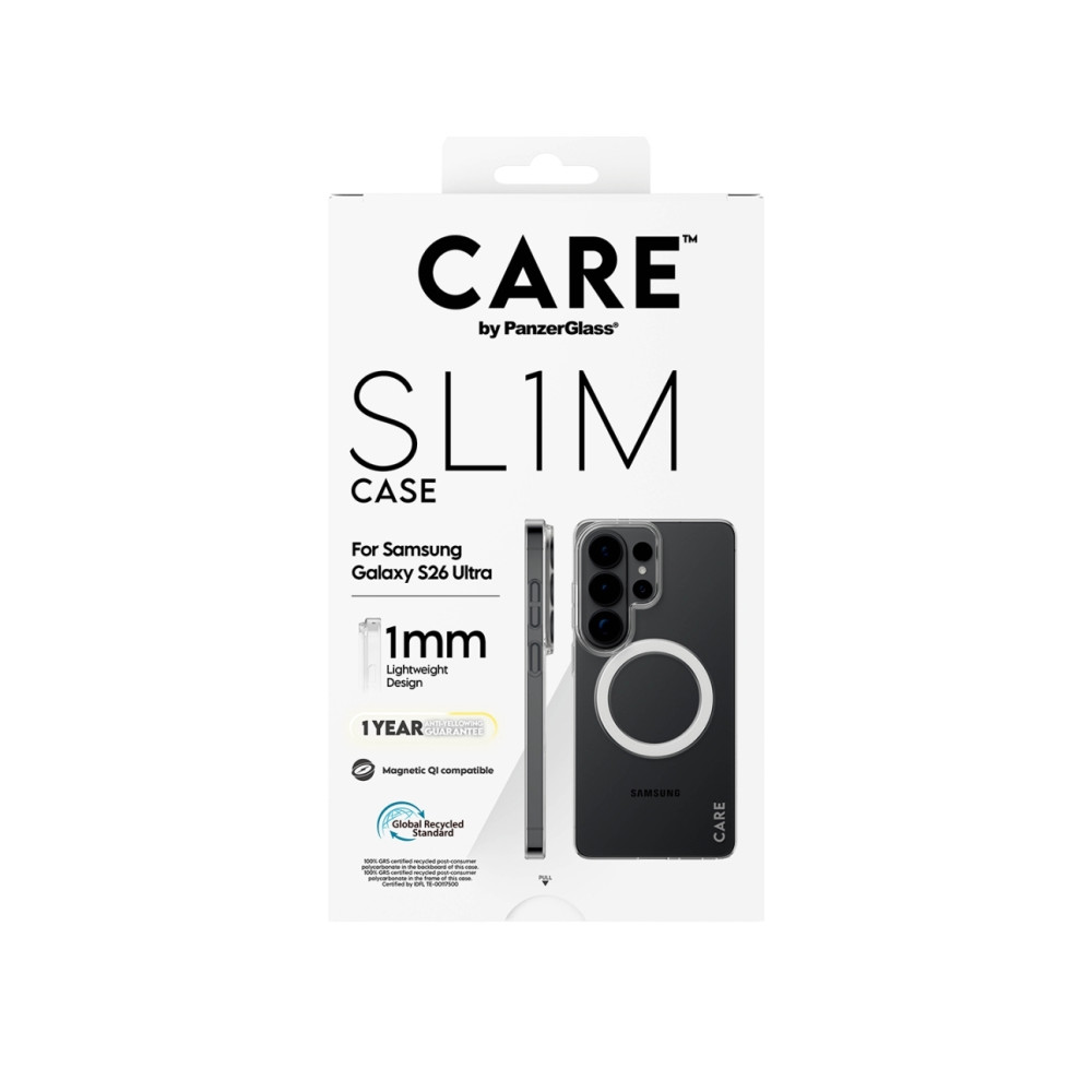 Produktbild för CARE by PanzerGlass SL1M - baksidesskydd för mobiltelefon