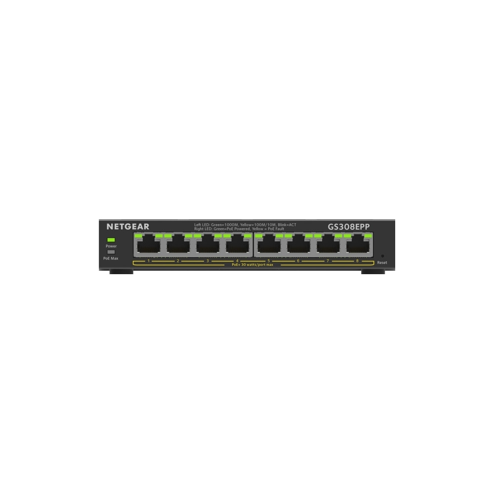 Produktbild för NETGEAR Plus GS308EPP - switch - 8 portar - smart