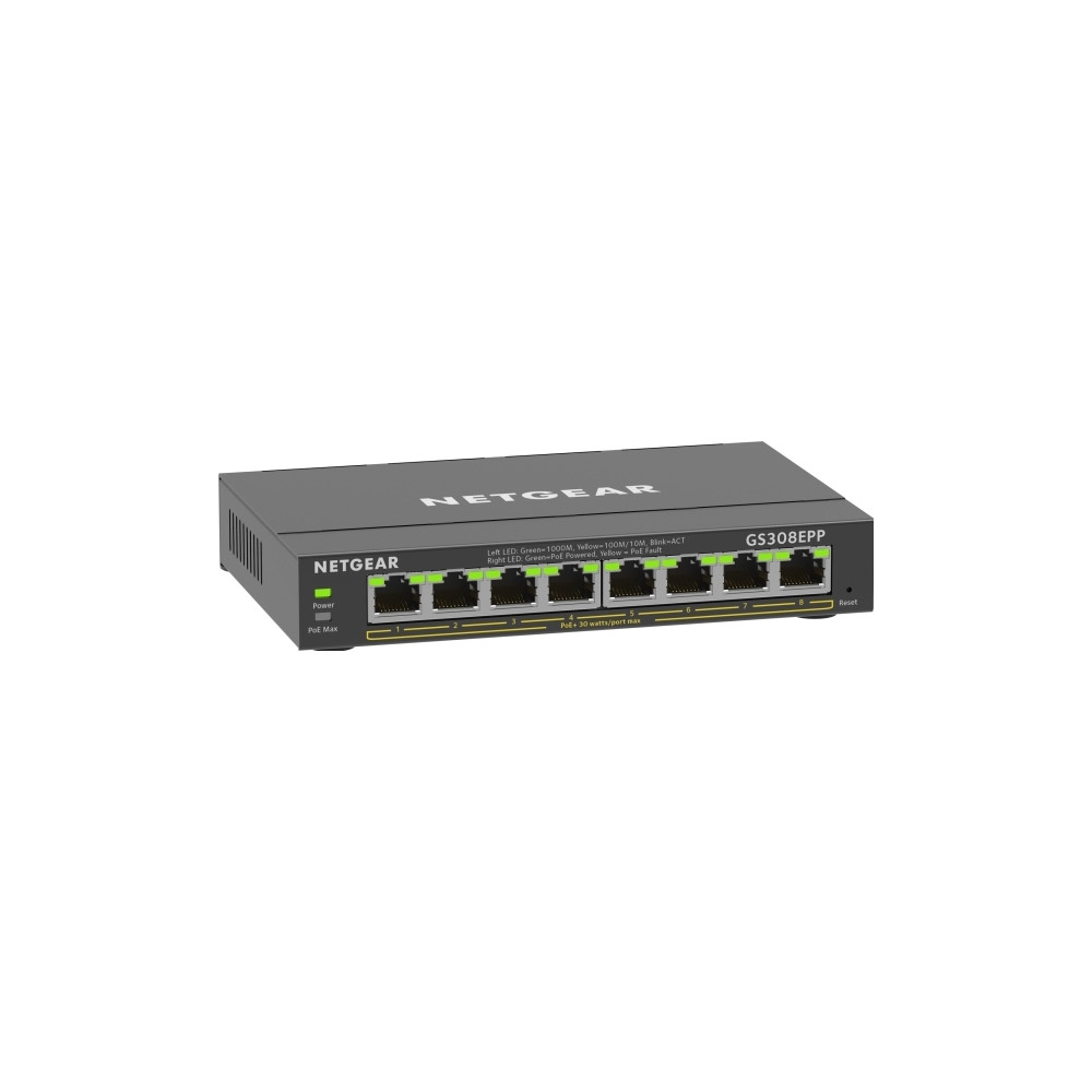 Produktbild för NETGEAR Plus GS308EPP - switch - 8 portar - smart