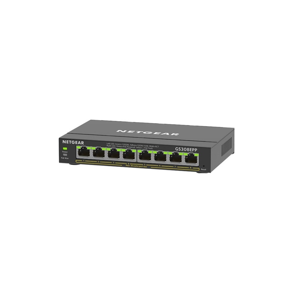 Produktbild för NETGEAR Plus GS308EPP - switch - 8 portar - smart