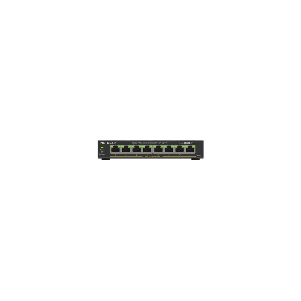 Produktbild för NETGEAR Plus GS308EPP - switch - 8 portar - smart