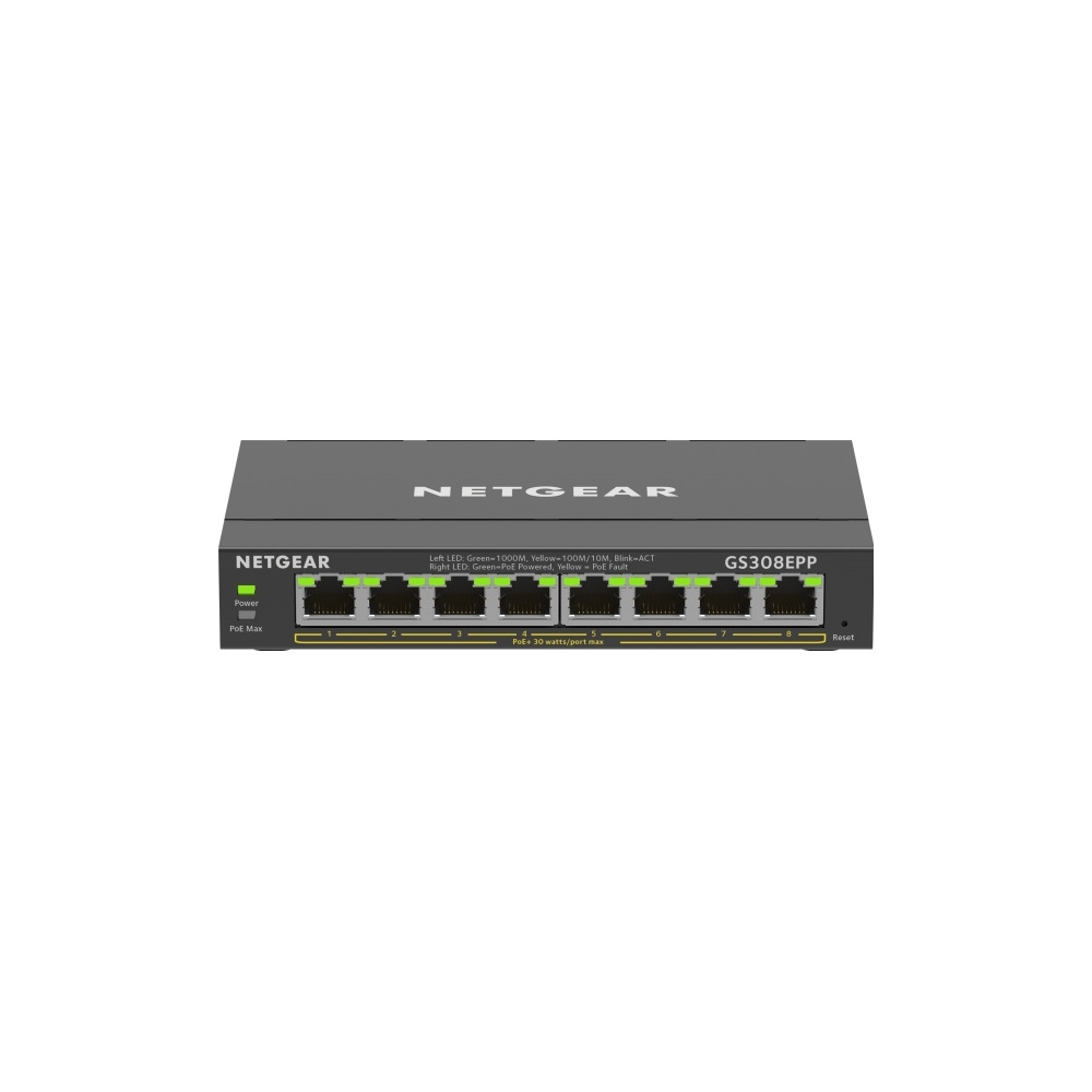 Produktbild för NETGEAR Plus GS308EPP - switch - 8 portar - smart
