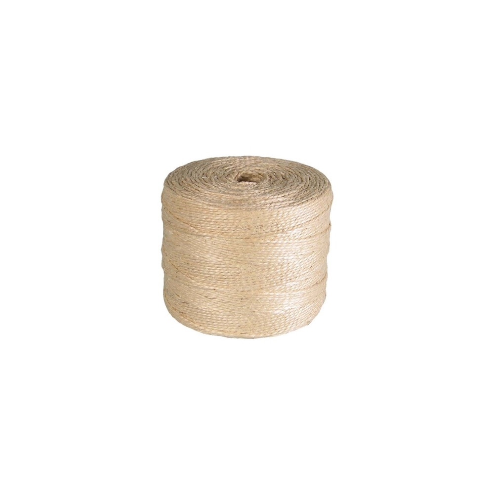 Produktbild för Snöre 3,5 mm, rullängd 280 m sisal gul, brottstyrka ca 97 kg