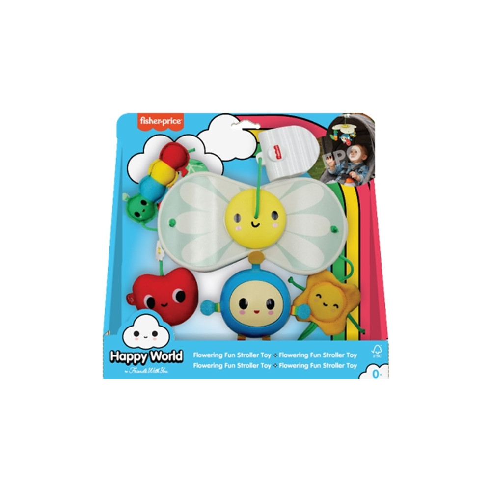 Produktbild för Fisher-Price Happy World Flowerin Fun syskonvagn/klapvagns-l...