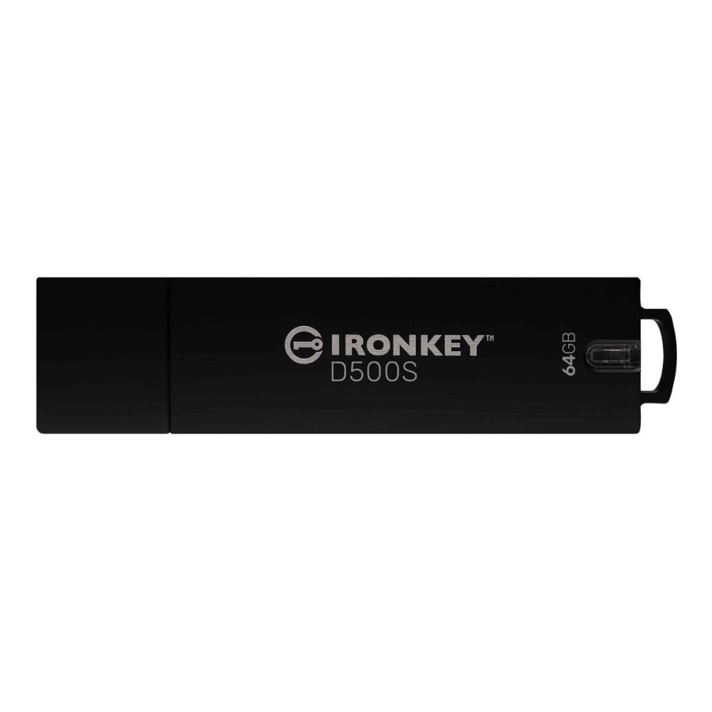 Produktbild för Kingston IronKey D500S - USB flash-enhet - 64 GB - TAA-kompatibel