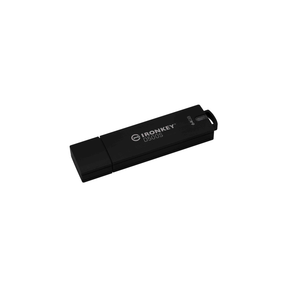 Produktbild för Kingston IronKey D500S - USB flash-enhet - 64 GB - TAA-kompatibel