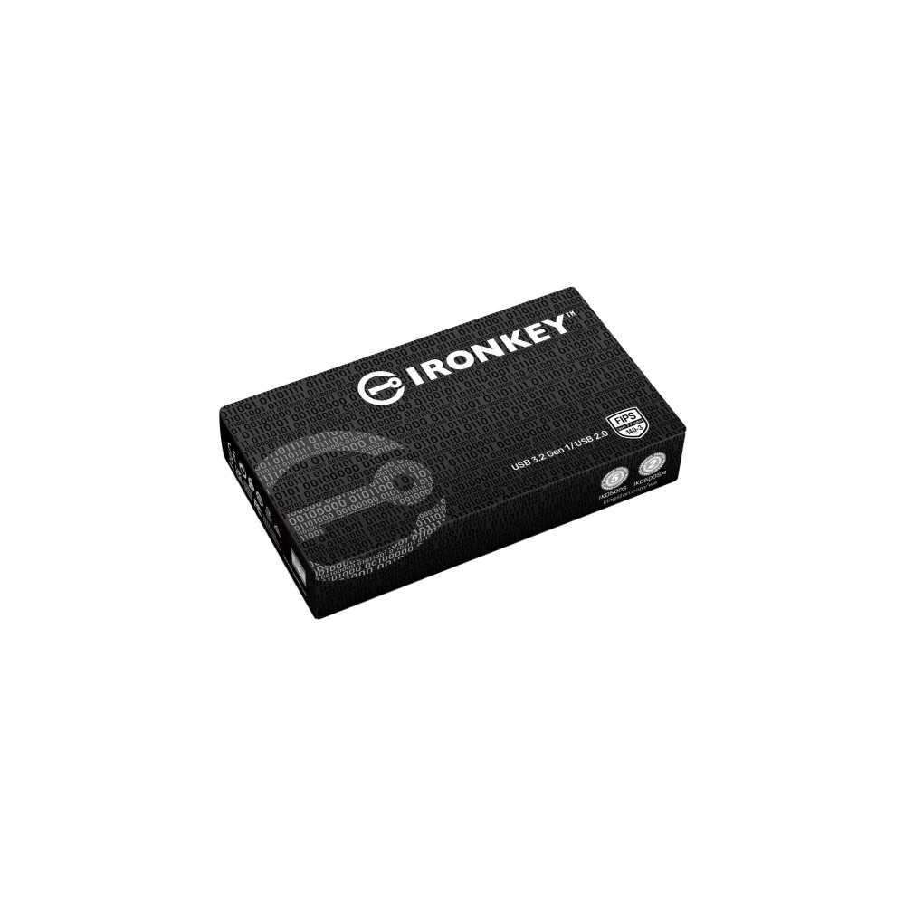 Produktbild för Kingston IronKey D500S - USB flash-enhet - 64 GB - TAA-kompatibel