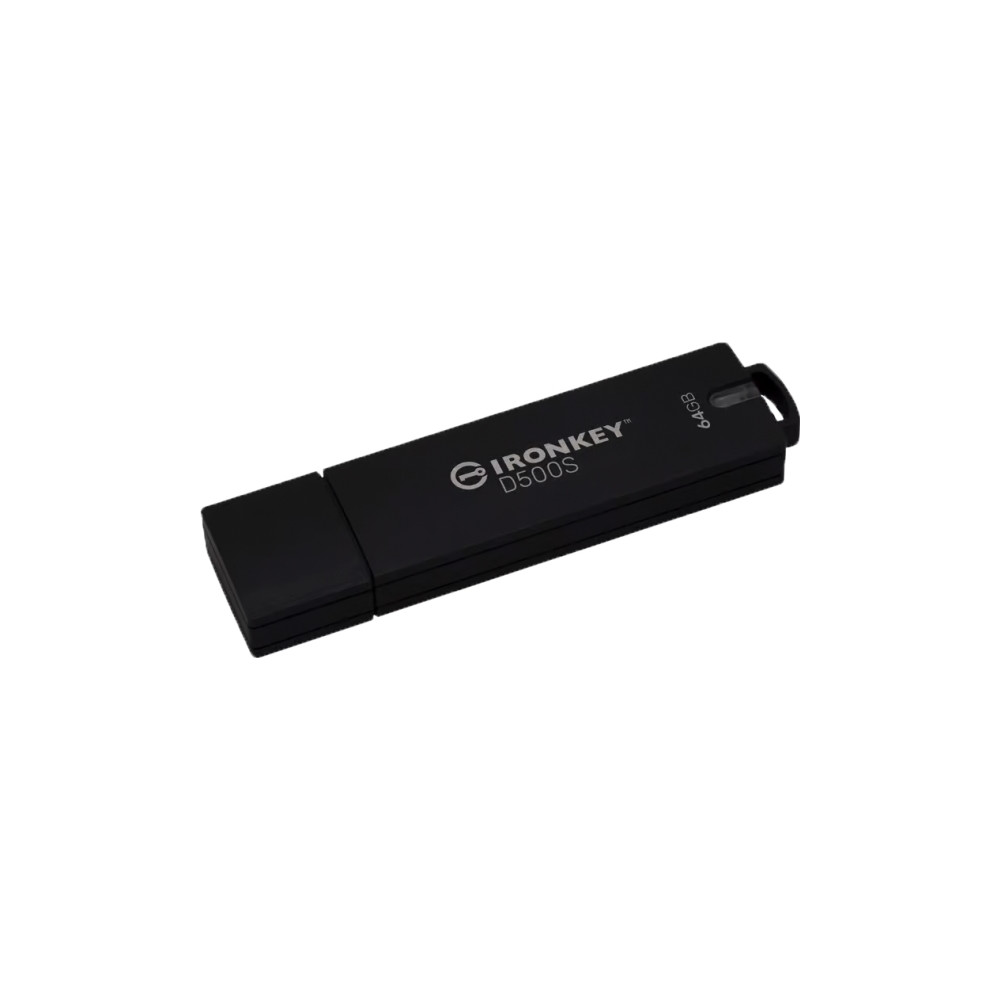 Produktbild för Kingston IronKey D500S - USB flash-enhet - 64 GB - TAA-kompatibel