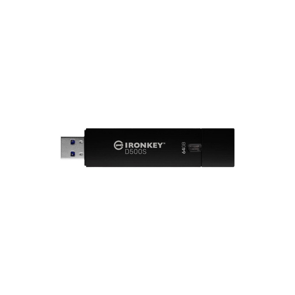 Produktbild för Kingston IronKey D500S - USB flash-enhet - 64 GB - TAA-kompatibel